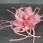 Bridal Feather tiara Hair silk flower pin clip BA98
