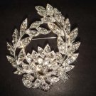 Bridal wreath Vintage style Rhinestone Brooch pin Pi269