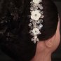 Bridal Rhinestone Flower Crystal Hair tiara Comb RB436