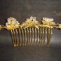 Bridal Rhinestone crystal Flower Hair tiara Comb RB332
