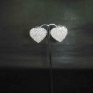 Bridal Heart Rhinestone Crystal Stud Earrings ER165