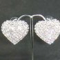 Bridal Heart Rhinestone Crystal Stud Earrings ER165