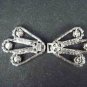Vintage Style Rhinestone clasp hook buckle button BU18