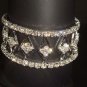 Bridal Crystal Rhinestone Bangle rhombus Bracelet BR159
