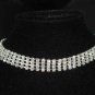 4 row Bridal Rhinestone necklace earring Set NR208