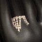Bridal Stretchy Crystal Cocktail Rhinestone Ring R24