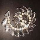 Bridal spiral Vintage style Rhinestone Brooch pin PI301
