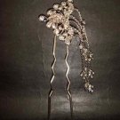 Bridal Vintage style Rhinestone Hairpin tiara Pin RP159