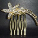 BRIDAL FLOWER WEDDING RHINESTONE HAIR TIARA COMB RB79