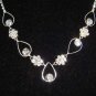 Bridal Rhinestone Bracelet necklace earring Set NR150