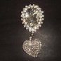 Bridal leaf drop crystal Rhinestone Brooch pin PI281