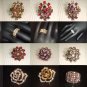 Pink Bridal Vintage style Rhinestone Cocktail Ring R15