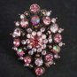 Pink Bridal Vintage style Rhinestone Cocktail Ring R15