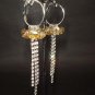 Bridal 3 row Chandelier Rhinestone Earring ER103
