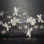 Bridal Rhinestone dragonfly Crystal Hair Comb RB194