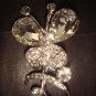 Bridal Butterfly Crystal Rhinestone Brooch pin PI373