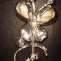 Bridal Butterfly Crystal Rhinestone Brooch pin PI373