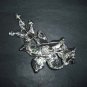 Bridal Crystal flower Rhinestone Brooch pin PI252