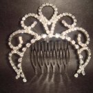 Bridal Rhinestone Crystal Flower Hair tiara Comb RB415