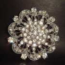 Bridal Crystal bling Rhinestone Brooch pin PI145