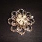 Bridal Crystal Faux Pearl Rhinestone Brooch pin PI349B