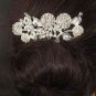 Bridal Rhinestone leaf Crystal Hair tiara Comb RB116
