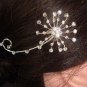 Bridal Crystal flower rhinestone hair tiara comb RB146