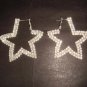 2 row Bridal Star Cystral hoop Rhinestone Earring ER167