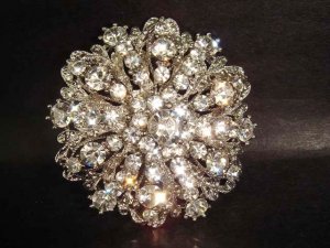 4 pc Bridal Vintage style Rhinestone Brooch pin PI225