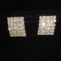 8 row Bridal Rhinestone necklace earring Set NR207