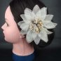 Wedding Prom Party Organza silk flower pin clip 5" BA22