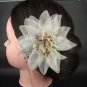 Wedding Prom Party Organza silk flower pin clip 5" BA22