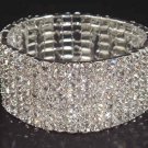 7 row Bridal Wedding Rhinestone Bracelet BR15 UPS