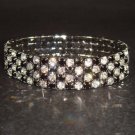 4 row Bridal Crystal Rhinestone Bracelet BR110