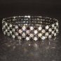 4 row Bridal Crystal Rhinestone Bracelet BR110