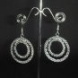 Bridal gray rhinestone bridesmaid gift Earrings ER24