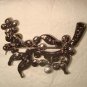 Bridal Flower bling crystal Rhinestone Brooch pin Pi334