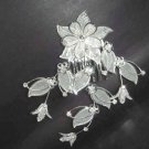 Bridal Crystal Rhinestone Flower Hair tiara Comb RB55