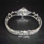 Bridal rhombus Rhinestone Bangle Bracelet Cuff BR182