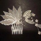 BRIDAL WEDDING RHINESTONE LEAVE HAIR TIARA COMB RB238