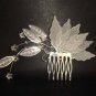 BRIDAL WEDDING RHINESTONE LEAVE HAIR TIARA COMB RB238