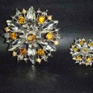2 pcs Bridal Crystal Rhinestone Brooch pin Pi150