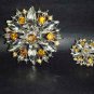 2 pcs Bridal Crystal Rhinestone Brooch pin Pi150