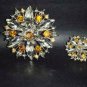 2 pcs Bridal Crystal Rhinestone Brooch pin Pi150