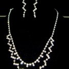 Bridal Cocktail rhinestone necklace earring set NR168