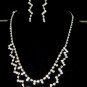 Bridal Cocktail rhinestone necklace earring set NR168