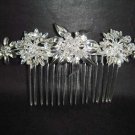 Bridal Crystal Rhinestone Flower Hair tiara Comb RB397
