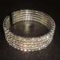 Bridal 5 row Rhinestone crystal Cuff Bracelet BR189