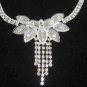 Bridal Crystal rhinestone necklace earring set NR51