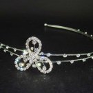 Wedding Flower Crystal Rhinestone Headband Tiara HR38